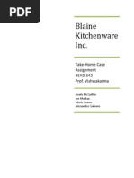 blaine kitchenware inc.capital structure